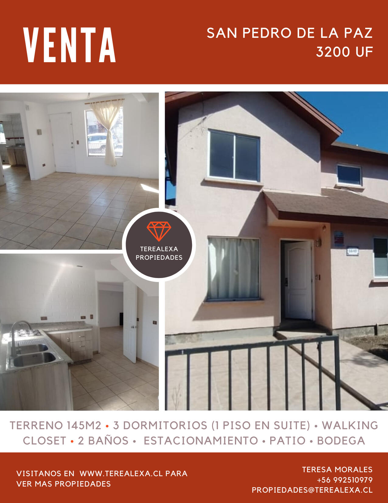 3200 UF SAN PEDRO DE LA PAZ